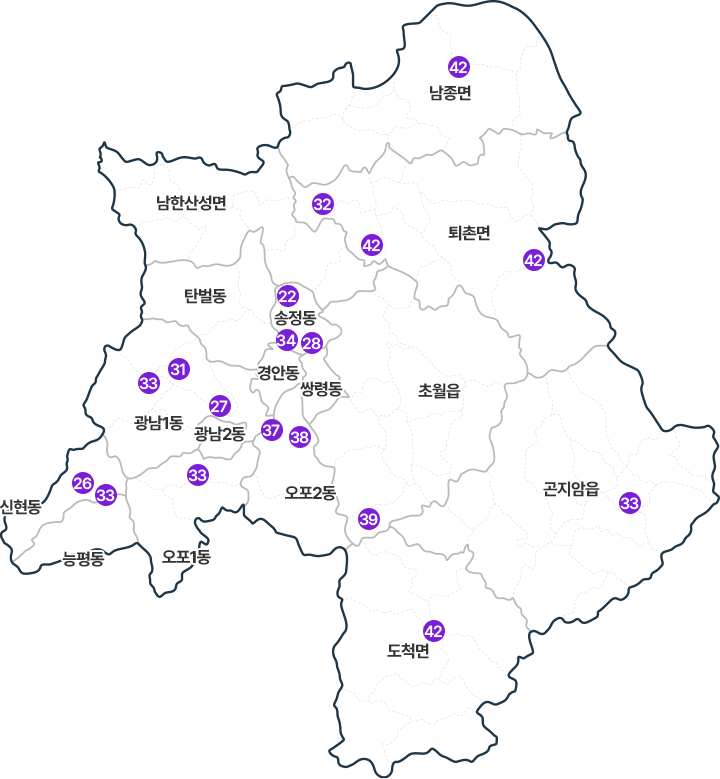 교육 문화도시 공약지도