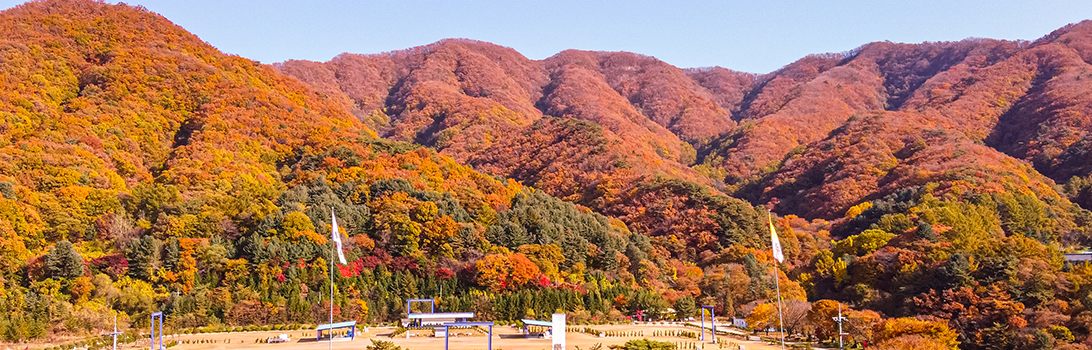 앵자봉과 천진암 전경1